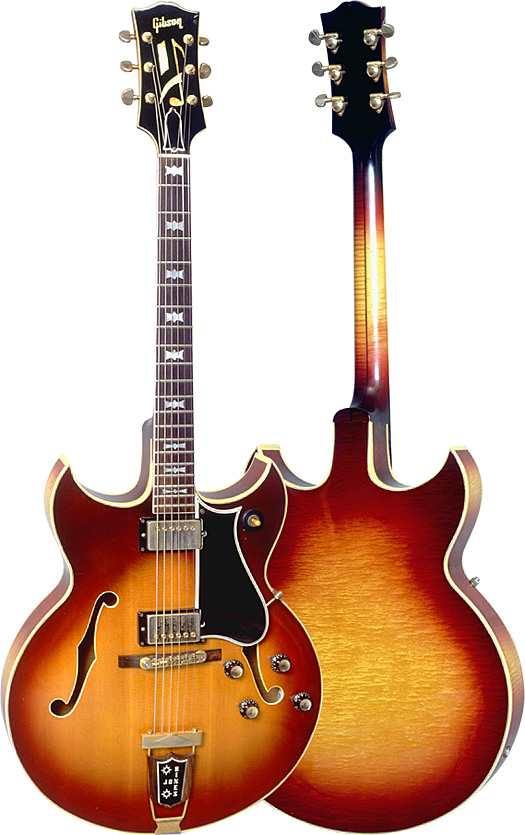 This is a guitar which for all practical purposes appears to be a Gibson Barney Kessel Custom model, but the label clearly indicates it was made as an experimental prototype.  Photo courtesy of George Gruhn. Vintage guitar magazine