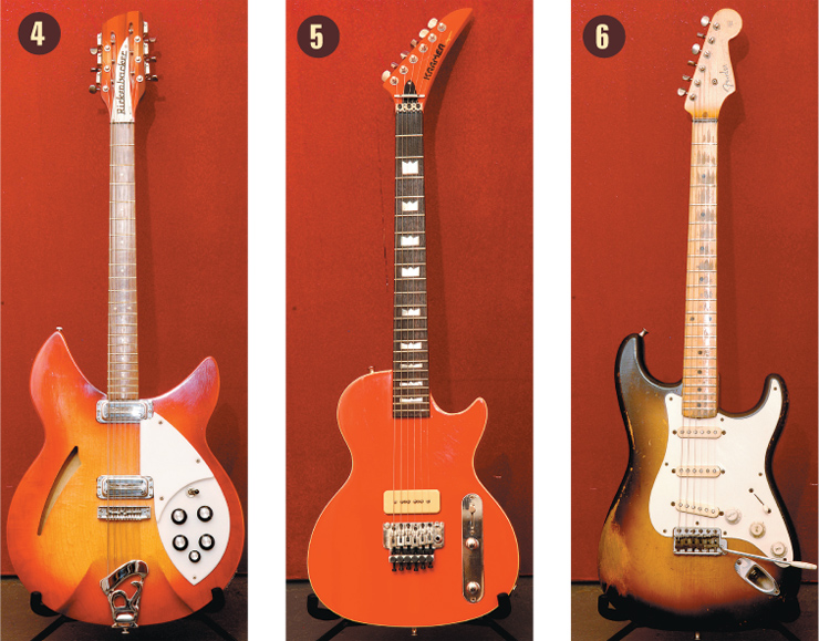 Vintage Guitar magazine Billy squire1965 Rickenbacker 330/12. Kramer. 1957 Fender Stratocaster.