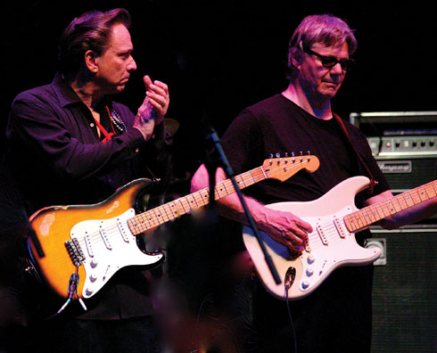 04-MILLER Miller onstage with Jimmie Vaughan.