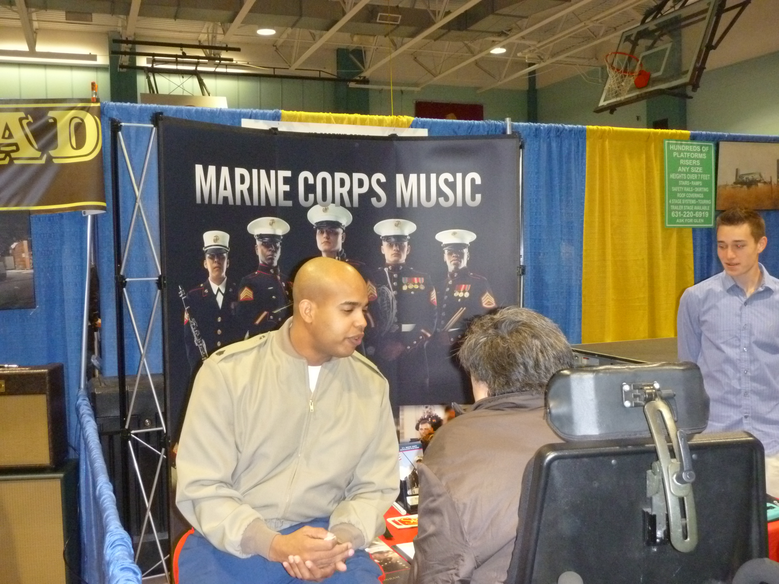 NY Guitar Show was proud and honored to have the US Marines represent.