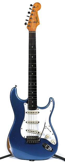 '65 Fender Strat in Ice Blue Metallic.