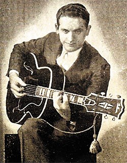 Rhubarb Red as shown in a 1937 Gibson catalog Rhubarb Red as shown in a 1937 Gibson catalog