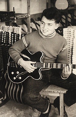 A 16-year-old Dieter Fischer in 1959/'60 A 16-year-old Dieter Fischer in 1959/'60