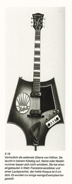 The Fledermaus as it appeared in Elektro-Gitarren The Fledermaus as it appeared in Elektro-Gitarren