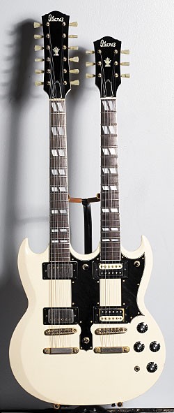'70s Ibanez Double Axe 6/12 Model 2402 in Ivory '70s Ibanez Double Axe 6/12 Model 2402 in Ivory