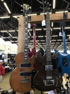 A pair of sweet vintage Gibson basses