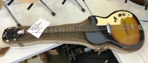 A super cool 1965 Kay flat-top bass