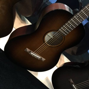 What's not to love about the dark color on this #guitar made in Bend from Bedell. #bedellguitars #VintageGuitar #NAMM2015 #guitars #guitarlove #NAMMshow #NAMM15 — in Anaheim, California.