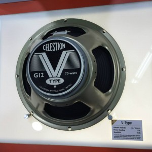 We like to think the V in this Celestion Speakers V-Type stands for #vintageguitar. What do you think? #NAMM15 #NAMMshow #NAMM2015 #guitarlove #guitargear — in Anaheim, California.