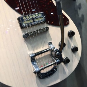 A closer look at the not-yet-released Ash #guitar fromCollings Guitars and Mandolins. Complete with#Bigsby Original Kalamazoo. Are you ready to play?#vintageguitar #NAMM15 #NAMM2015 #NAMM#NAMMshow #collingsguitars #guitars — in Anaheim, California.