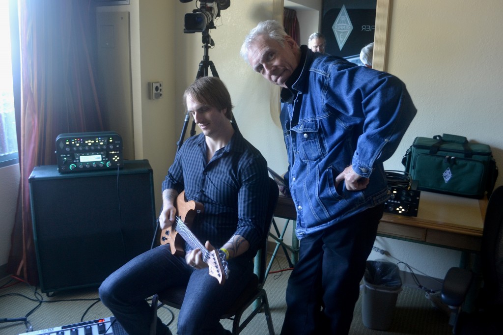 John Holdt (left) and Thomas Nordegg in the Temper Profile room.