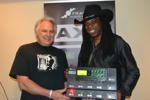 L-R Steve Conrad and Larry Mitchell at Fractal Audio Systems.