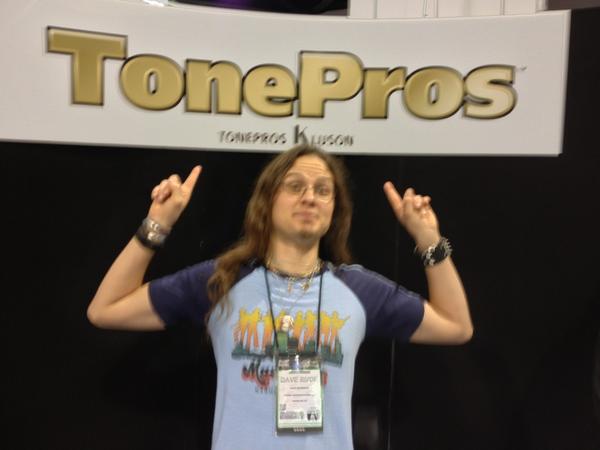 Dave Rude at the Tone Pros booth.