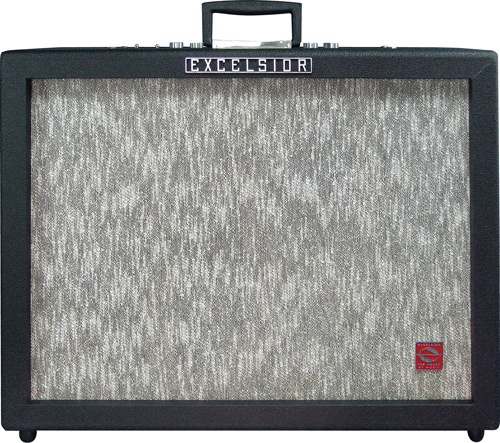 • Preamp tubes: three 12AX7, three 12AU7, one 6ANBA • Output tubes: “dry” amp: two EL34; reverb amp: one EL84 • Rectifier: 5UR4 • Controls: Volume, Bass, and Treble for each channel; Tremolo Speed and Depth; Reverb Volume • Speaker: two 12" Fisher speakers with Alnico magnets, one 5" Fisher speaker (also with Alnico) for reverb • Output: rated at 50 watts