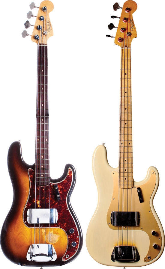 1960 AND 1959 Fender Precision Bass