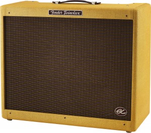 ERIC CLAPTON TWEED TWIN The Fender EC Twinolux has all of the great tone of the hand wired custom shop tweed twin along with a handy attenuator, and the ability to shut off one of the speakers for EC approved tone at a more reasonable volume. Having the "EC" logo on the front of the amp doesn't hurt the cool factor either. (Childs)