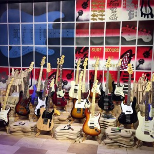 We think the F in #TGIF really stands for #Fender. Do you agree? #vintageguitar #NAMM #NAMM15#NAMM2015 #NAMMshow #guitars — in Anaheim, California.