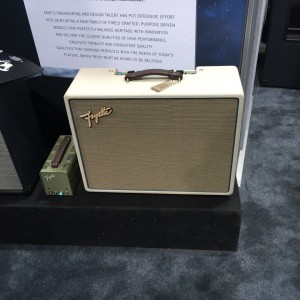 Want clean, gorgeous sound hand-wired right here in the USA? Try the new#Fane-driven #Fryette Aether on for size! #vintageguitar #NAMM2015 #NAMM15#NAMM #ampedup #Aether #LA #amp — in Anaheim, California.
