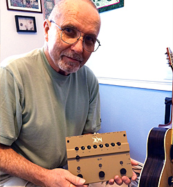Carl with his RMI Acouswitch IQ DI VintageGuitar.com