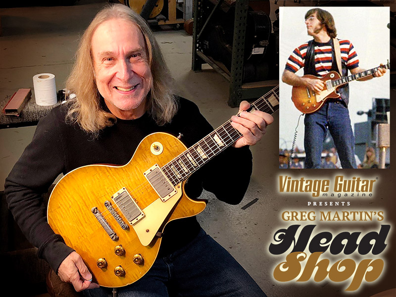 Greg Martin John Sebastian’s ’59 Gibson Les Paul Standard Vintage Guitar magazine Header