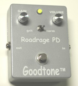 GOODTONE ROAD RAGEThe best pedal of 2012! Finally, a great clean boost that is incredibly transparent. A great option for gigging guitarists who want a boost for solos but that maintains the inherent dynamics of any instrument. (Guerra)