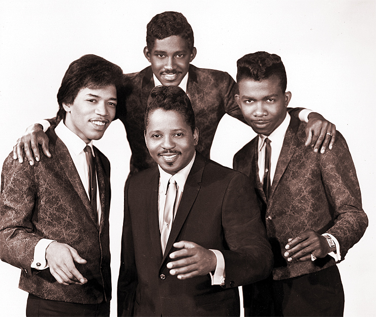 Jimi Hendrix as one of Curtis Knight’s Squires