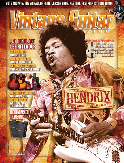 Vintage Guitar magazine Jimi Hendrix