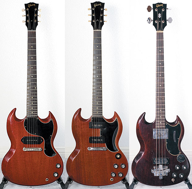 1964 Gibson SG Junior 1960s Gibson SG Special 1967 Gibson EB-3