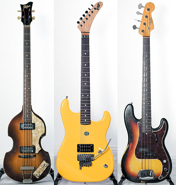 1966 Höfner custom ESP 1968 Fender Precision