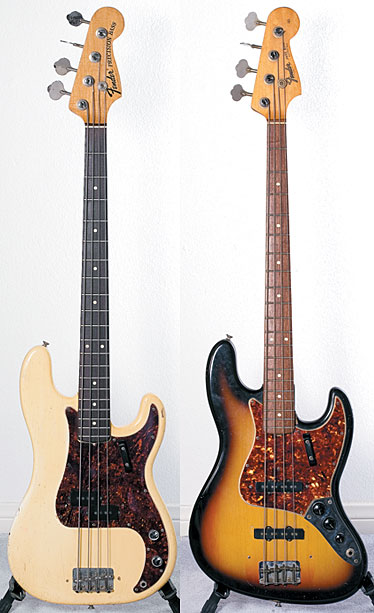 1968 Fender Jazz Bass in Olympic White 1965 Fender Jazz Bass