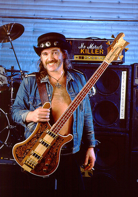 Ian Lemmy Kilmister. Moterhead Rickenbacker
