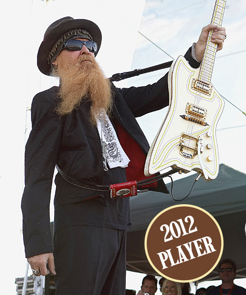 Billy Gibbons Vintage Guitar magazine Hall of Fame 2012 player