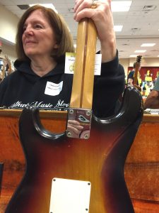 Linda from Arthurs Music with that 58 Strat numbered 300000