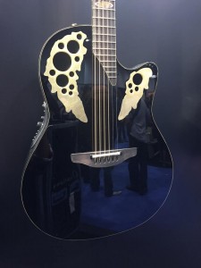 Ovation Guitars is celebrating 50 years in business with this 50th Anniversary Custom Elite in black.