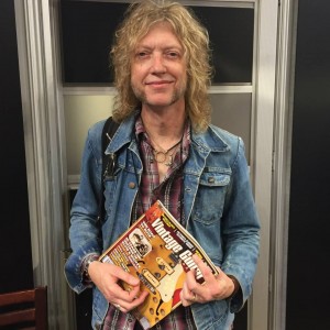 Peter Stroud - guitarist with Sheryl Crow, founder of #65amps, Emerging Artist Network chairman and #VintageGuitar fan. #NAMM2015 #NAMM #EmArtistNet — in Anaheim, California.