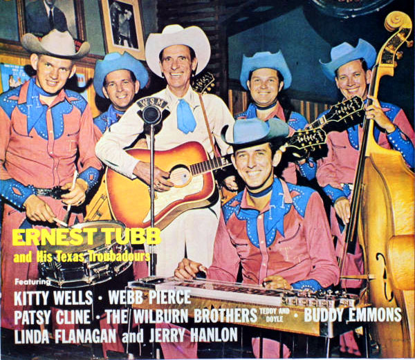 Midnight Jamboree LP - 1960. Leon is in the back row (second from the right) just above steel guitarist Buddy Emmons.