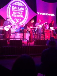 L-R Rick Vito, Jimmy Wallace, Somny Landreth, Robben Ford at the nightly jam session.