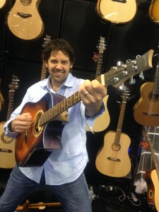 Mike Miltimore rockin' at Riversong Guitars. 