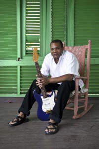 Robert Cray with signature Strat.