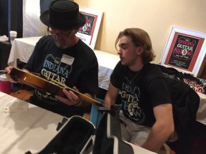 Show co promoter Doug Spencer & my son Jackson Prather at instrument checkin