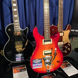 #Stoptail or #hardtail? #tele or #strat? Maybe #luthier? What Stetsbar is your style? #vintageguitar #stetsbar #NAMM2015 #NAMMshow #guitargear #NAMM15 — in Anaheim, California.