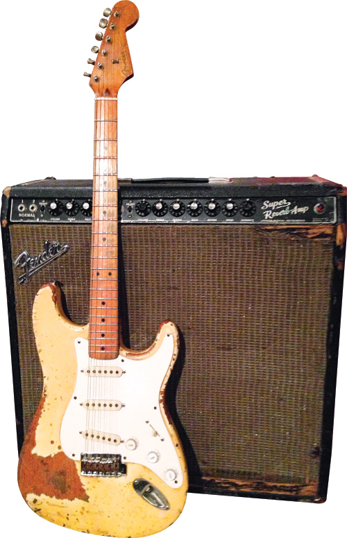 Moeller has used this ’80s Strat since he was 16 years old.
