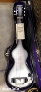 The first silverburst! Jim’s Guitars displayed this ’39 Rickenbacker Model 59 at Arlington.