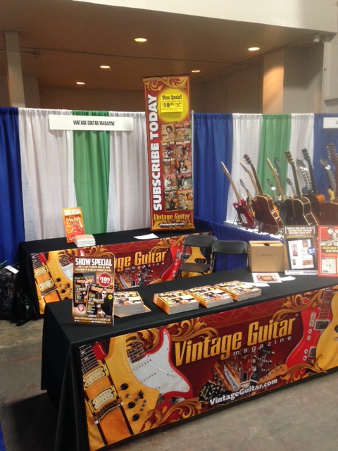 VG booth at the Dallas International Guitar Show.