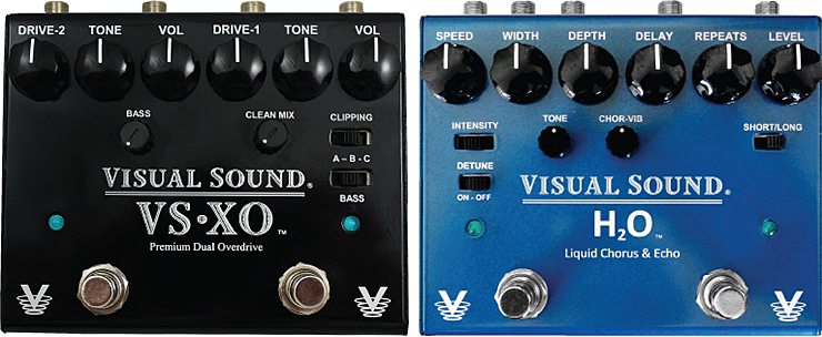 Visual Sound’s H20 V3 Liquid Chorus & Echo and VS-XO Premium Dual Overdrive