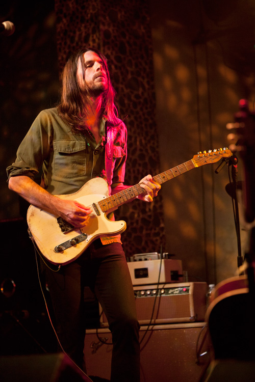 Wilson with his home-made Telecaster copy. Photo: Jeff Hahne.