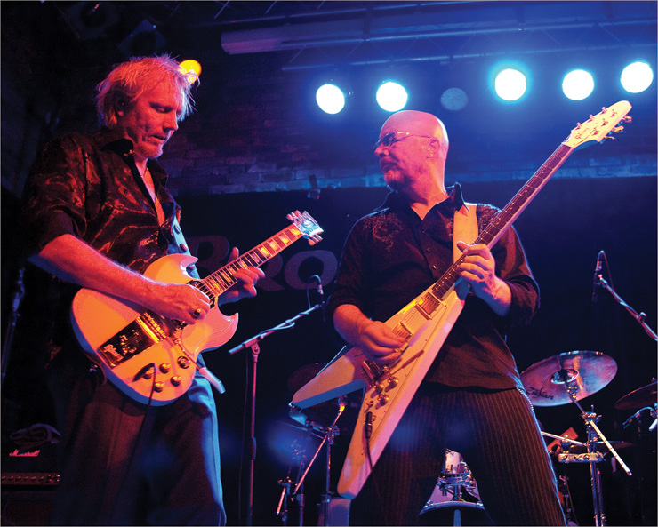 Muddy Manninen (left) and Andy Powell.