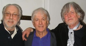 Three original Yardbirds (from left); Chris Dreja, Jim McCarty, and Top Topham.