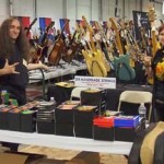 Steve from DR Strings and his friend Leanne Martz from Taylor's Music.