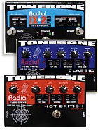 Radial Engineering Tonebone Classic, Hot British, and Switchbone